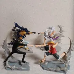 ワンピース ONEPIECE 戦光絶景 ルッチ ルフィ フィギュア 4点セット