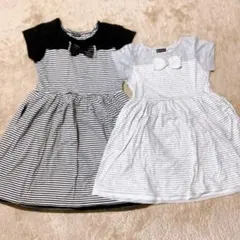 Bebe べべ 姉妹アイテム 120cm 140cm 女の子 ワンピース リボン