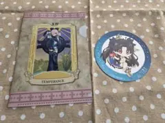 FGOコラボカフェ　ミニクリアファイル(マシュ)　コースター(イシュタル)