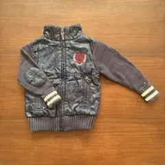 H キルティングアウター グレー