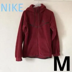 NIKE ナイキ　ボア　フリース　ジャケット　パーカー　メッシュ　レッド　M