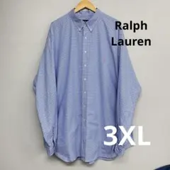 RalphLaurenギンガムチェック　ボタンダウンシャツ 大きめサイズ3XL