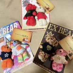 EX BEARキーホルダー 3点セット まとめ売り 美品 EXILE AKIRA