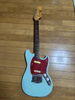 Fender Japan Mustang(フジゲン製ジャパニーズビンテージ) Fender CIJ Mustang Fiesta Red with Comp Stripe | The Music Zoo