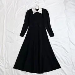 白襟 ロングワンピース