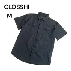 美品　CLOSSHI クロッシー しまむら　半袖 機能ワークシャツ グレー Mのサムネイル