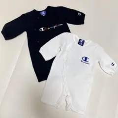 Champion ボタン付きロンパースセット 50-60