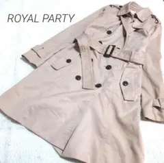 ○ROYAL PARTY○　ロイヤルパーティー　花柄　トレンチコート　ベージュ