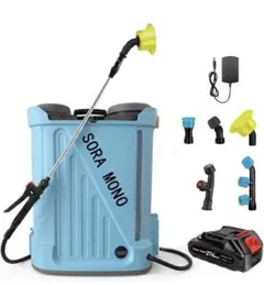 電動噴霧器 (マキタ互換 18V対応) 充電式 背負式20L 連続自動噴射