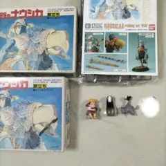 17 . 風の谷のナウシカ　　プラモデル３点　+フィギュア３点