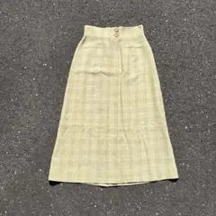 MARLEN DAM ロングスカート イタリア製 リネン調 vintageのサムネイル
