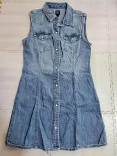 GAP ノースリーブデニムワンピース M 140