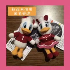 ディズニーダズリングクリスマス　2024 ぬいぐるみチャーム　ドナルド　デイジー
