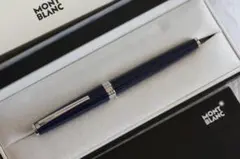 327.モンブラン クルーズコレクション ローラーボール ブルー／Pt 美品