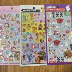【正規品】ボンボンドロップシール ディズニークラシック&プリンセス&ベイマックス