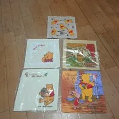 ディズニー くまのプーさん タオルハンカチ 5枚セット