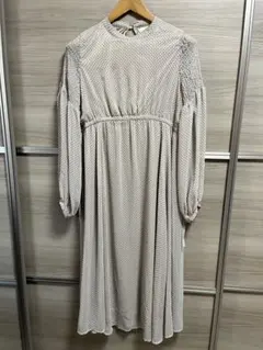 earth music&ecology ロングワンピース ベージュ　サイズフリー