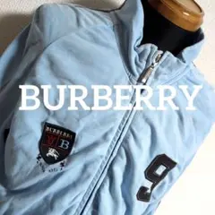 eu16 BURBERRY 水色 ジャージ ホースロゴ ストライプ メンズM