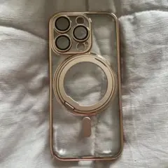 iPhone16Proケース 新品 360°回転しスタンド+リング付き