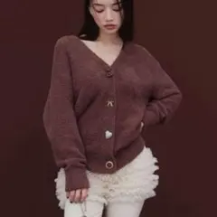 【値下げ】スナイデルホーム【Melty】チョコボタンカーディガン Melty】チョコボタンカーディガン | スナイデルホーム(SNIDEL