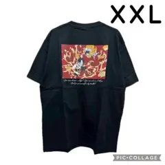 GU ONE PIECE グラフィックT エース 半袖 ブラック XXL