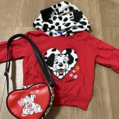 Disney 101匹わんちゃん パーカー & ポシェット　セット　仮装