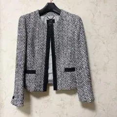 美品 23区 ノーカラージャケット サイズ36 S相当 ツイード ジャケットのサムネイル
