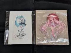 タイトーくじ 初音ミク 桜ミク クリアスタンド アクリルスタンド 2種セット
