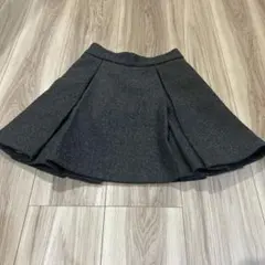 GRL 裏地付きフレアミニスカート グレー　XS グレイル　shein GU