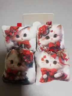 【ハンドメイド】猫ちゃんチャーム　4個