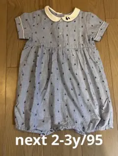 next 半袖ロンパース＆帽子セット（2-3y/95）