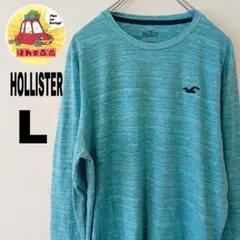USA古着 Hollister ロングTシャツ ロンT L ブルー