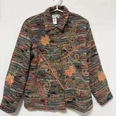 古着　Coldwater Creek 刺繍ジャケット PL