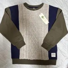 ikka ケーブル編みトレーナー 140