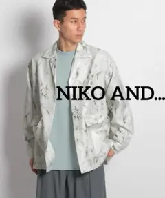 NIKO AND...オープンカラーシャツジャケット　Ｌサイズ