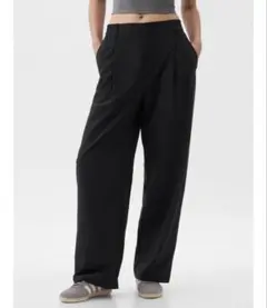 GapFit ハイライズ ランアラウンド トラウザーパンツ　ブラック　S