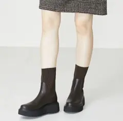 ORiental TRaffic 2024 秋冬新作 厚底リブニットブーツLL