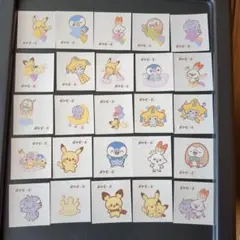 ポケモンパンシール　ポケピース　コンプリート　デコキャラシール