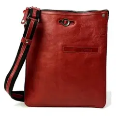 DOUBLES レザーショルダーバッグ