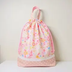 【お名前刺繍無料サービス】不思議の国のアリス柄★ 体操袋