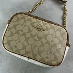 極美品✨コーチ　ジェイミー　カメラバッグ　2way シグネチャー　カラーブロック