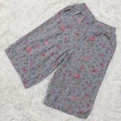 【c8016】UNIQLO ハーフパンツ　総柄　ウエストゴム