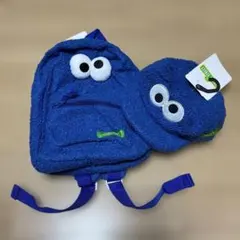 再お値下げ 新品 セサミストリート クッキーモンスター リュックサック＆帽子