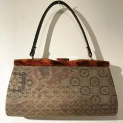 大島紬　和装バッグ　クラッチバッグ　絹