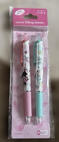 東京ディズニーリゾートミッキー&ミニーボールペン　2本セット　未使用品