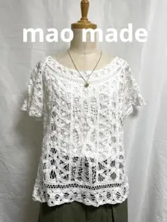 mao made ホワイト レース 半袖 トップスのサムネイル