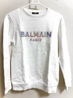 バルマン BALMAIN トレーナー ホワイト ロゴ キッズ16A 大人OK Mのサムネイル