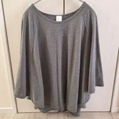値下げ☆授乳ケープ☆ポンチョ☆グレー☆フリーサイズ☆トップス