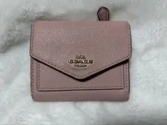COACH 三つ折財布 ピンク