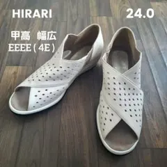 ヒラリドットトーキョウ HIRARI 甲高 幅広 4E コンフォートシューズ